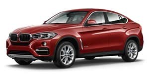 A red color BMW X6