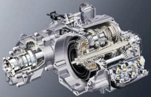 A DSG dual-clutch transmission