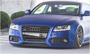 A Blue Audi A5 car
