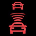 Audi dashboard warning lights of Adaptive cruise control system